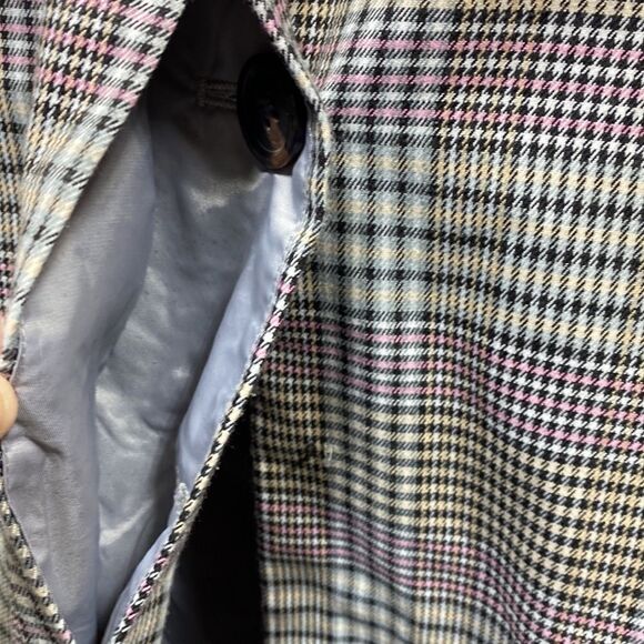 Avec Les Filles Plaid Long Line Coat Small - Picture 4 of 7